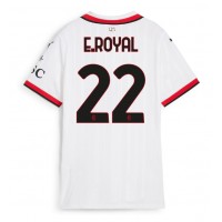 Camisa de Futebol AC Milan Emerson Royal #22 Equipamento Secundário Mulheres 2024-25 Manga Curta